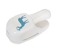 Artoz Perforadora de papel - Perforadora de tarjetas - "Ciervo", 50 mm - Perforadora para hacer tarjetas para vales cumpleaños, Navidad, invitaciones, bodas, bautizos y mucho más