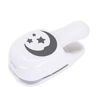 Artoz Perforadora de papel - Perforadora de tarjetas - «M Luna y Estrellas» - 50 mm - Perforadora para manualidades de tarjetas para invitaciones, cumpleaños, Navidad, tarjetas de felicitación