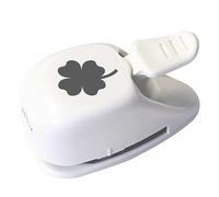 Artoz Perforadora de papel - Perforadora de tarjetas - "trébol", 27 mm, perforadora para hacer tarjetas para invitaciones, cumpleaños, felicitaciones, decoración de mesa y manualidades con niños