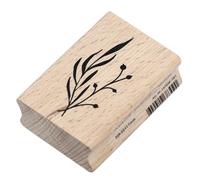 Artoz Sello de madera para scrapbooking, diseño floral de invierno, 50 x 35 x 17 mm, haya, obras de arte personalizadas en una variedad de materiales