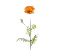 artplants.de Amapola, Naranja, 70cm - Papaver Artificial - Flor Decorativa