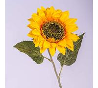 artplants.de Girasol Artificial, Amarilla-Naranja, 65cm, Ø 13cm - Flor Decorativa - Planta sintética