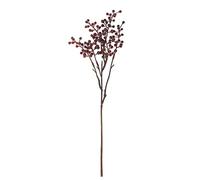 artplants.de Rama Artificial de Bayas de saúco TEITH con Frutos, Rojo Burdeos, 40cm - Rama Decorativa de Bayas