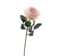 Artplants.de Rosa Artificial Simony, Tenue, Textil, 45cm, Ø 8cm - Sintética - de Mesa