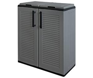Artplast Easy Armario de Media altura en Polipropileno de La Linea Eco, Práctico para Aprovechar al Maximo el Espacio, L 680 X P370 X H 840 Mm