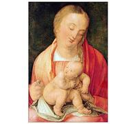 ArtPlaza Albrecht Durer-Mary with The Child Squatting Panel Decorativo, Madera MDF, Multicolor, 60x90 Cm