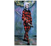 ArtPlaza Cezanne Paul-Harlequin Panel Decorativo, Madera MDF, Multicolor, 50x100 Cm