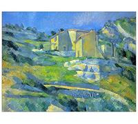 ArtPlaza Cezanne Paul-House in The Provence Panel Decorativo, Madera MDF, Multicolor, 120x90 Cm