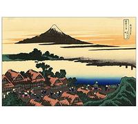 ArtPlaza Hokusai Katsushika-Dawn at Isawa in The Kai Province Panel Decorativo, Madera MDF, Multicolor, 90x60 Cm