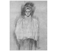 ArtPlaza Klimt Gustav-Lady in Cape Panel Decorativo, Madera MDF, Multicolor, 90x120 Cm