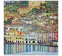 ArtPlaza Klimt Gustav-Malcena at The Gardasee Panel Decorativo, Madera MDF, Multicolor, 50x50 Cm