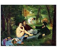 ArtPlaza Manet Ãdouard-Luncheon on The Grass 1863 Panel Decorativo, Madera MDF, Multicolor, 120x90 Cm