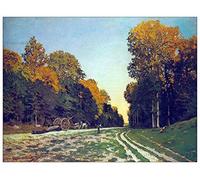 ArtPlaza Monet Claude-The Road from Chailly to Fontainebleau Panel Decorativo, Madera MDF, Multicolor, 120x90 Cm