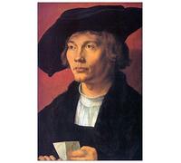 ArtPlaza Panel Decorativo-Albrecht Durer Portrait of Bernhard Von Reese, Madera, Multicolor, 60x1.8x90 cm