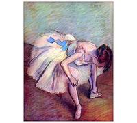 ArtPlaza Panel Decorativo-Degas Edgar Dancer Bent Over, Madera, Multicolor, 60x1.8x80 cm