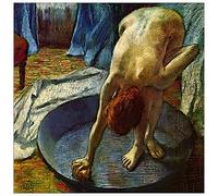 ArtPlaza Panel Decorativo-Degas Edgar The Tub, Madera, Multicolor, 70x1.8x70 cm