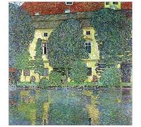 ArtPlaza Panel Decorativo-Klimt Gustav Castle At The Attersee, Madera, Multicolor, 50x1.8x50 cm