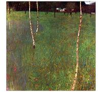 ArtPlaza Panel Decorativo-Klimt Gustav Farmhouse, Madera, Multicolor, 50x1.8x50 cm