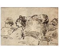 ArtPlaza Panel Decorativo-Manet Èdouard At The Theater, Madera, Multicolor, 90x1.8x60 cm