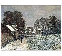 ArtPlaza Panel Decorativo-Monet Claude Snow At Argenteuil, Madera, Multicolor, 80x1.8x60 cm