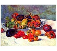 ArtPlaza Panel Decorativo-Renoir Pierre Auguste Still Life with Tropical Fruits, Madera, Multicolor, 80x1.8x60 cm