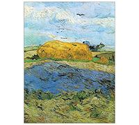 ArtPlaza Panel Decorativo-Van Gogh Vincent Barn On A Rainy Day, Madera, Multicolor, 60x1.8x80 cm