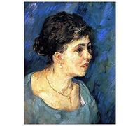 ArtPlaza Panel Decorativo-Van Gogh Vincent Portrait of Woman In Blue, Madera, Multicolor, 60x1.8x80 cm