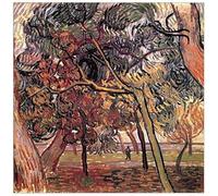 ArtPlaza Panel Decorativo-Van Gogh Vincent Study of Pine Trees, Madera, Multicolor, 50x1.8x50 cm