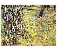 ArtPlaza Panel Decorativo-Van Gogh Vincent Tree Trunks, Madera, Multicolor, 80x1.8x60 cm