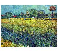 ArtPlaza Panel Decorativo-Van Gogh Vincent View of Arles with Irises, Madera, Multicolor, 80x1.8x60 cm
