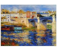 ArtPlaza Renoir Pierre-Auguste-Le Pont de Chatou Panel Decorativo, Madera MDF, Multicolor, 120x90 Cm
