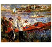 ArtPlaza Renoir Pierre-Auguste-Oarsman of Chatou Panel Decorativo, Madera MDF, Multicolor, 120x90 Cm