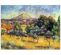ArtPlaza Renoir Pierre-Auguste-Sainte Vicoria Mountain Panel Decorativo, Madera MDF, Multicolor, 120x90 Cm