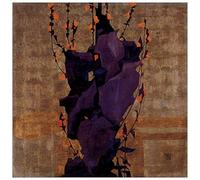ArtPlaza Schiele Egon-Stylized Floral Before Decorative Background, Style of Life Panel, Madera MDF, Multicolor, 100x100 Cm