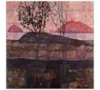 ArtPlaza Schiele Egon-Underground Sun Panel Decorativo, Madera MDF, Multicolor, 100x100 Cm