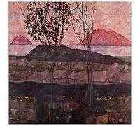 ArtPlaza Schiele Egon-Underground Sun Panel Decorativo, Madera MDF, Multicolor, 70x70 Cm