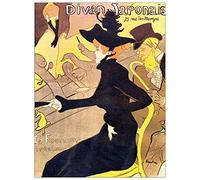 ArtPlaza Toulouse-Lautrec-Diva Japonais Panel Decorativo, Madera MDF, Multicolor, 90x120 Cm