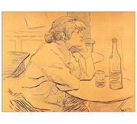 ArtPlaza Toulouse-Lautrec-The Hangover Panel Decorativo, Madera MDF, Multicolor, 120x90 Cm