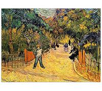 ArtPlaza Van Gogh Vincent-Entrance to The Public Park in Arles Panel Decorativo, Madera MDF, Multicolor, 120x90 Cm