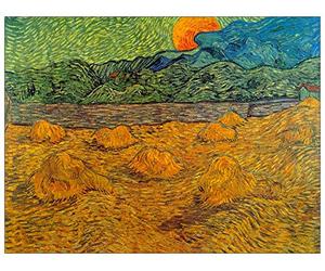 ArtPlaza Van Gogh Vincent-Rising Moon Panel Decorativo, Madera MDF, Multicolor, 120x90 Cm