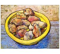 ArtPlaza Van Gogh Vincent-Still Life with Potatoes Panel Decorativo, Madera MDF, Multicolor, 120x90 Cm