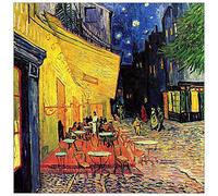 ArtPlaza Van Gogh Vincent-The Terrace Cafe_LG Panel Decorativo, Madera MDF, Multicolor, 100x100 Cm