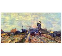 ArtPlaza Van Gogh Vincent-Vegetable Gardens on The Montmartre Panel Decorativo, Madera MDF, Multicolor, 140x70 Cm