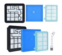 Artraise Juego de 2 filtros de repuesto para Philips aspiradora PowerPro Compact y Active FC9331/09 FC9332/09, para aspiradoras FC8010/01, color azul y blanco