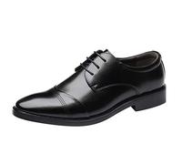 ARtray B Ware Zapatos Hombres Hombres Moda Hueco Casual Clásico Correa de Cuero de Negocios Zapatos Zapatos de Tenis, Negro , 40 EU