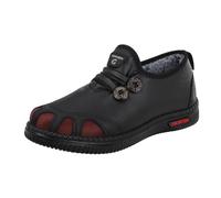 ARtray Botas de nieve ortopédicas de moda de invierno para mujer, fondo plano, fondo suave, antideslizante, impermeable, punta redonda, con estampado de flores, para mayor calidez y comodidad para