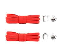 ARTRAY Cordones de cierre rápido para niños, cordones deportivos elásticos ajustables con cordones redondos para zapatos de invierno, rojo, Talla única