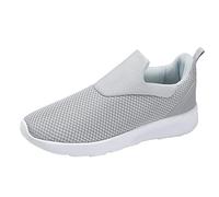 ARtray Herren StraßEnlaufschuhe Turnschuhe Trekkingschuhe Rutschfeste Walkingschuhe Leichte Outdoor Tennis Schuhe StoßDäMpfung Und RüCkprall Fitnessschuhe Mesh-Obermaterial Und Lose Einlage, gris, 40