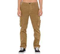 ARtray Pantalones rectos de pana de color sólido para hombre, pantalones de trabajo elásticos para hombre, pantalones cargo con múltiples bolsillos, casual, sueltos, pantalones para hombre, pantalones