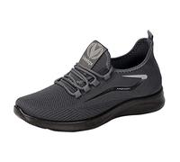 ARtray Performance Herren Sneaker In Grau/Schwarz SchnüRsenkel Tennisschuhe Jugendliche Athletics Trainingsschuhe Outdoor Leichtgewichts Sportschuhe Atmungsaktiv Gym Flexibel Und Biegsam, gris, 43 EU